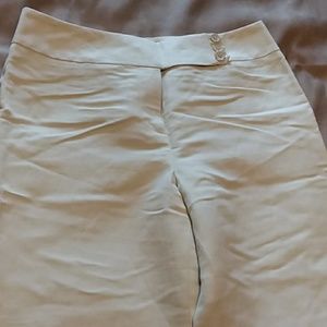Ann Taylor Loft Cream Trousers size 4